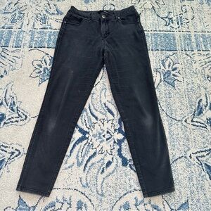 Black stretchy high waisted skinny jeans